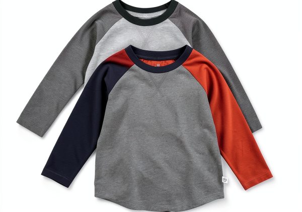 HonestBaby Organic Cotton Baseball Raglan Tee Infant Kids