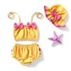 Sunflower Baby Girl Swimsuit Cotton Polyester Yellow Bikini-1
