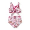 Baby Girls Bikini Swimsuit Butterfly Print UV Protection-2
