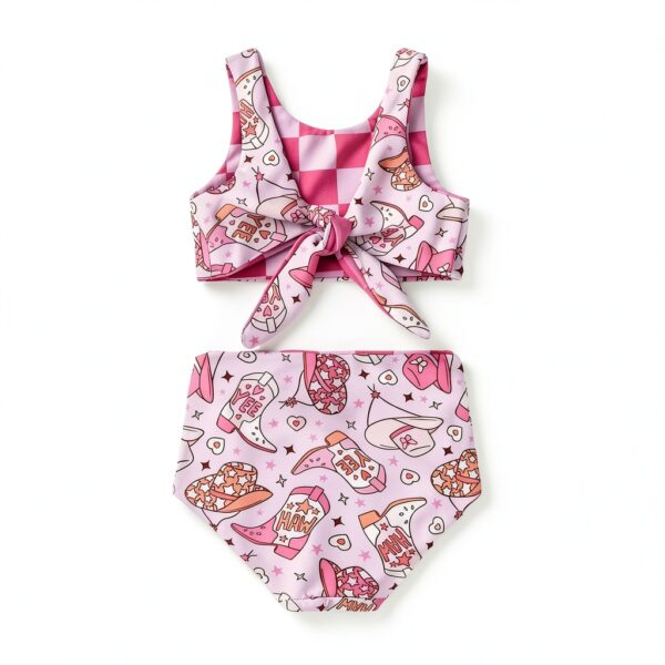 Baby Girls Bikini Swimsuit Butterfly Print UV Protection-2