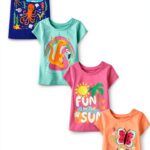 The Childrens Place Baby Girls Cotton Polyester Tees-0