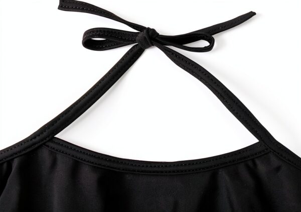 Baby Girls Red Black Dot Bikini Set Sunflower Hat Summer-2