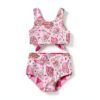 Baby Girls Bikini Swimsuit Butterfly Print UV Protection-1