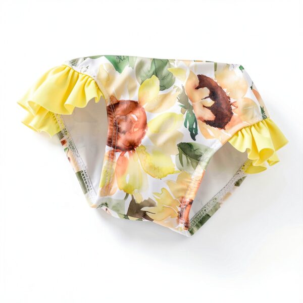 Baby Girls Bikini Set Sunflower Yellow Mermaid Purple-3