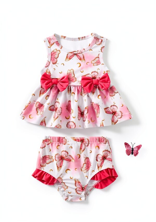 Sweetabby Baby Girl Swimsuit Soft Tankini Set Toddler-1