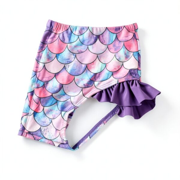 Baby Girls Bikini Set Mermaid Purple Sunflower Yellow-3