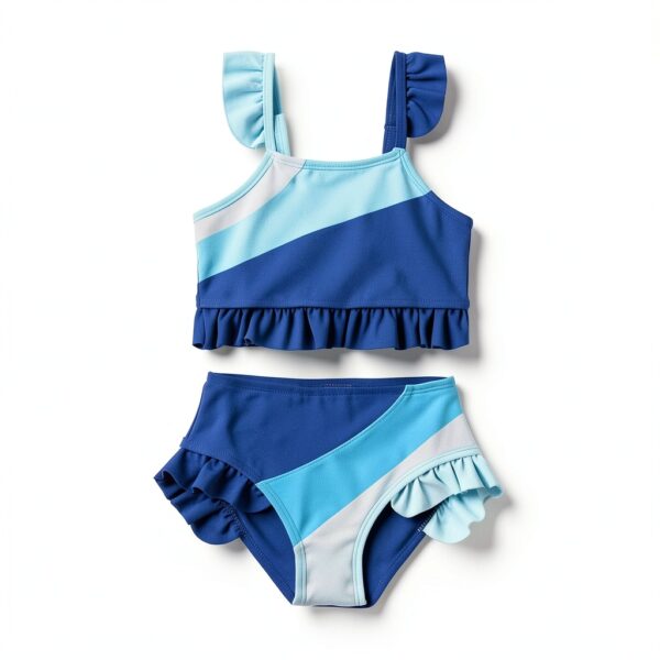 Girls Bikini Set Polyester Spandex Swimwear Toddler 1-6-2