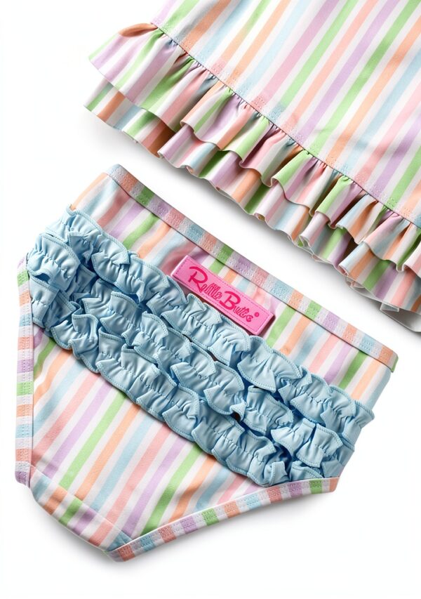 RuffleButts Baby Girls Bikini Set UPF 50 Sun Protection-3
