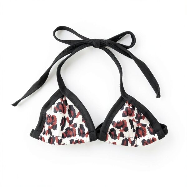 WALLARENEAR Baby Girls Leopard Bikini Set Polyester Swimwear-2