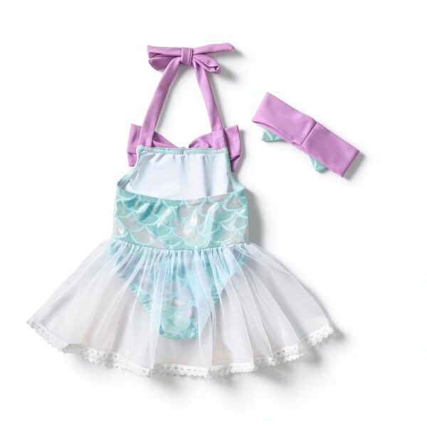 Mermaid Bikini Set for Baby Girls Soft Fabric Cute Design-2