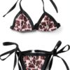 WALLARENEAR Baby Girls Leopard Bikini Set Polyester Swimwear-0