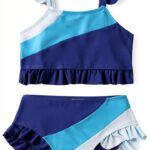 Girls Bikini Set Polyester Spandex Swimwear Toddler 1-6-0