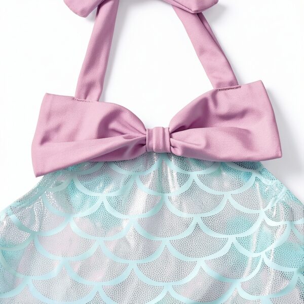 Mermaid Bikini Set for Baby Girls Soft Fabric Cute Design-3