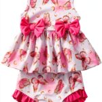 Sweetabby Baby Girl Swimsuit Soft Tankini Set Toddler-0