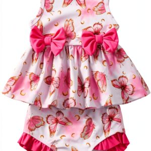 Sweetabby Baby Girl Swimsuit Soft Tankini Set Toddler-0