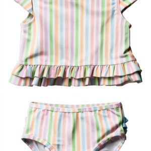RuffleButts Baby Girls Bikini Set UPF 50 Sun Protection-0