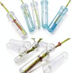 Floral Water Tube Reusable Plastic Cap YQW-CY Model 0010 2.8in Length-0