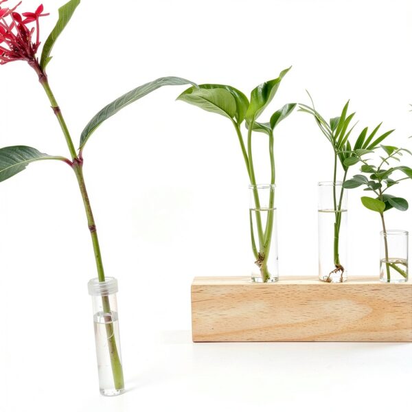 Floral Water Tube Reusable Plastic Cap YQW-CY Model 0010 2.8in Length-6