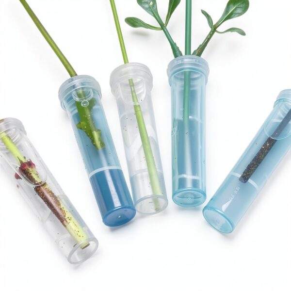 Floral Water Tube Reusable Plastic Cap YQW-CY Model 0010 2.8in Length-7