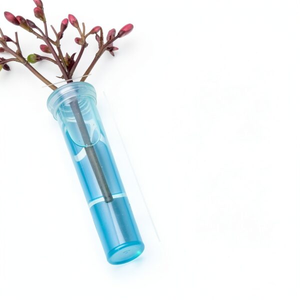 Floral Water Tube Reusable Plastic Cap YQW-CY Model 0010 2.8in Length-4
