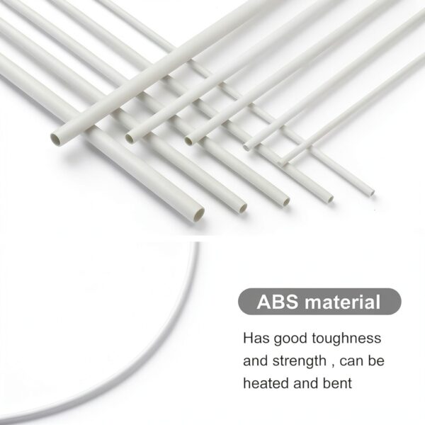 OLYCRAFT ABS Plastic Hollow Round Tubes 12in 3-8mm Assorted Sizes-3