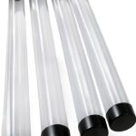 Clear Plastic Tube 12×2″ Rigid Cylinder 4‑Pack – Plastics For Lighting-0