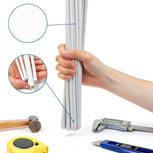 OLYCRAFT ABS Plastic Hollow Round Tubes 12in 3-8mm Assorted Sizes-2