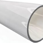 Acrylic Rigid Round Tube Clear 1.5" ID x 1.75" OD x 12" L –-0