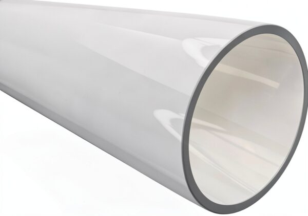 Acrylic Rigid Round Tube Clear 1.5" ID x 1.75" OD x 12" L –-0