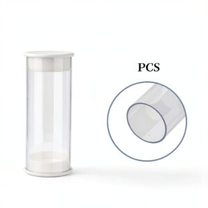 Clear Storage Tubes 4PCS 3.93 L x 1.57 PC Rigid Tubes White Caps-0