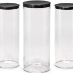Clear Plastic Storage Tubes Prestige PETG Black Lid-0