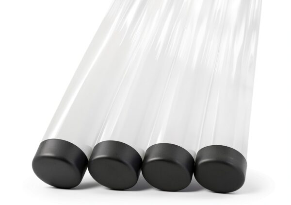 Clear Plastic Tube 12×2″ Rigid Cylinder 4‑Pack – Plastics For Lighting-1