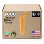 Evo Plastics Orange 116mm Pop Top Tubes 1000 Bulk Medical‑Grade-0