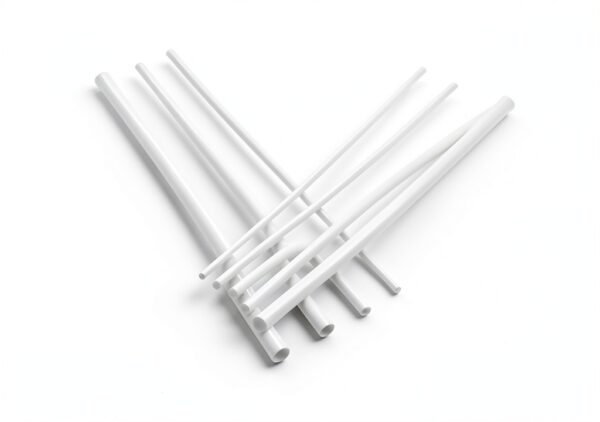 25 Pcs ABS Plastic Round Tubes 5 Sizes ABS White Bars Rod Hollow 2mm 3mm 4mm 5mm 6mm Round Tube Connector Cylinder Hollow Bar for DIY and Crafts Table Architectural Model Making(9.8 Inches Long)-2