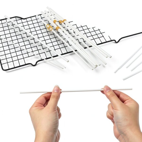 25 PCS ABS Plastic Round Tubes, White Bars Rod Hollow Tubing Connector for DIY Crafts Sand Table Architectural Model Making (9.8 Inches Long, 5 Sizes)-5