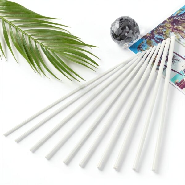 ABS Plastic Hollow Tubes OLYCRAFT 40pcs 10 Sizes White DIY Model Rods-4
