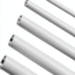 25 Pcs ABS Plastic Round Tubes 5 Sizes ABS White Bars Rod Hollow 2mm 3mm 4mm 5mm 6mm Round Tube Connector Cylinder Hollow Bar for DIY and Crafts Table Architectural Model Making(9.8 Inches Long)-0