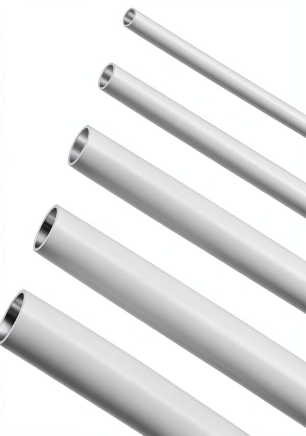 25 Pcs ABS Plastic Round Tubes 5 Sizes ABS White Bars Rod Hollow 2mm 3mm 4mm 5mm 6mm Round Tube Connector Cylinder Hollow Bar for DIY and Crafts Table Architectural Model Making(9.8 Inches Long)-0