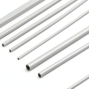 ABS Plastic Hollow Tubes OLYCRAFT 40pcs 10 Sizes White DIY Model Rods-0