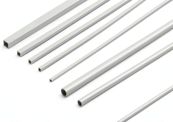 ABS Plastic Hollow Tubes OLYCRAFT 40pcs 10 Sizes White DIY Model Rods-0