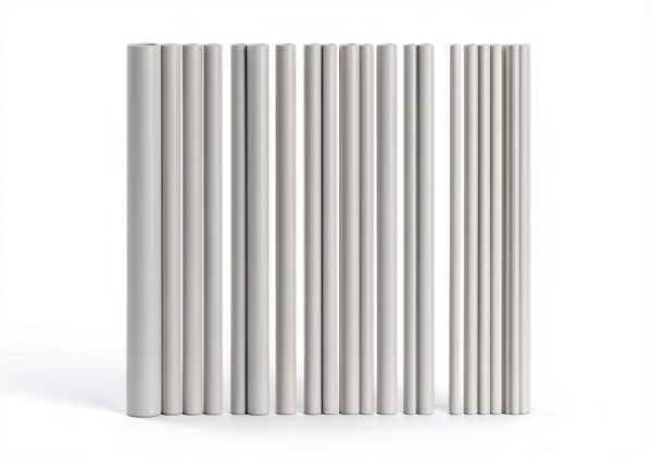25 Pcs ABS Plastic Round Tubes 5 Sizes ABS White Bars Rod Hollow 2mm 3mm 4mm 5mm 6mm Round Tube Connector Cylinder Hollow Bar for DIY and Crafts Table Architectural Model Making(9.8 Inches Long)-5