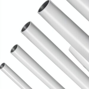 25 PCS 5 Sizes ABS Plastic Round Tubes, White ABS Hollow Round Tubes 9.8 Inch Length Round Hollow Bar Plastic Tube for Crafts, DIY Sand Table, Architectural Model Making(1.5mm, 2.3mm, 3mm, 4mm, 5mm)-0